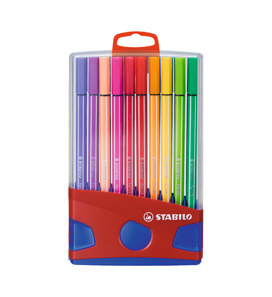 Marcador, Pen 68, Punta 1.0 mm, Estuche x 20 Unds - Color Parade. 20 Colores Surtidos
